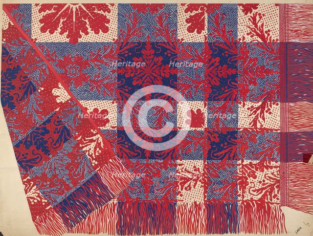 Coverlet, c. 1936. Creator: Edward White.