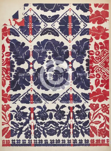 Coverlet, c. 1936. Creator: Katherine Hastings.