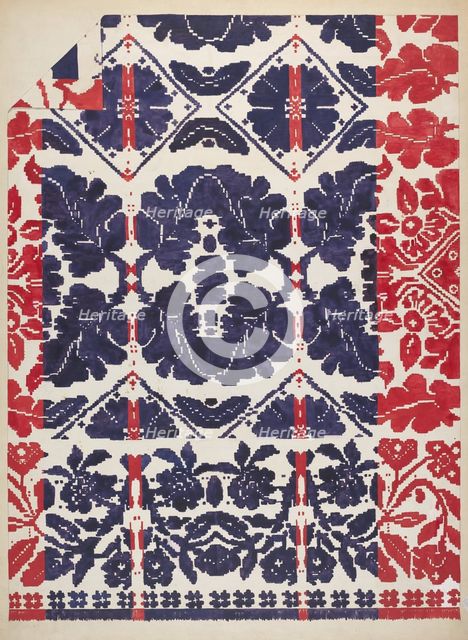 Coverlet, c. 1936. Creator: Katherine Hastings.