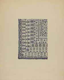 Coverlet, c. 1936. Creator: Jules Lefevere