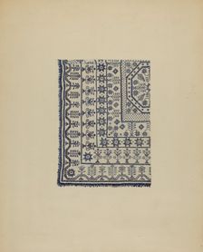 Coverlet, c. 1936. Creator: Jules Lefevere