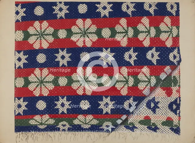 Coverlet, c. 1936. Creator: Ralph Atkinson.