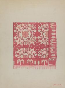 Coverlet, c. 1936. Creator: Rex F Bush