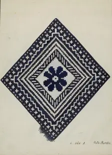 Coverlet, c. 1936. Creator: Ruth M. Barnes