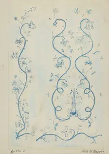 Coverlet, c. 1936. Creator: Ruth M. Barnes