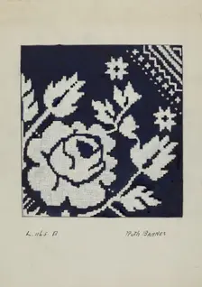 Coverlet, c. 1936. Creator: Ruth M. Barnes