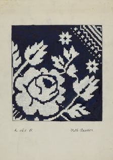 Coverlet, c. 1936. Creator: Ruth M. Barnes
