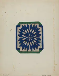 Coverlet, c. 1936. Creator: Ruth M. Barnes