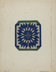Coverlet, c. 1936. Creator: Ruth M. Barnes