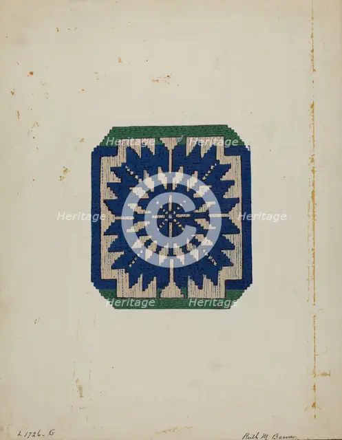 Coverlet, c. 1936. Creator: Ruth M. Barnes.