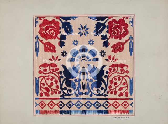 Coverlet, c. 1936. Creator: William Hoffman.