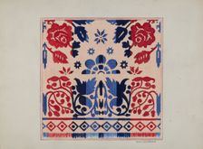 Coverlet, c. 1936. Creator: William Hoffman