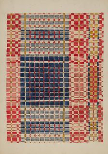 Coverlet, c. 1936. Creator: William Kerby