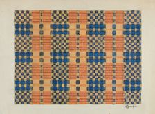 Coverlet, c. 1937. Creator: Cornelius Christoffels