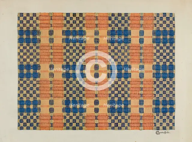 Coverlet, c. 1937. Creator: Cornelius Christoffels.