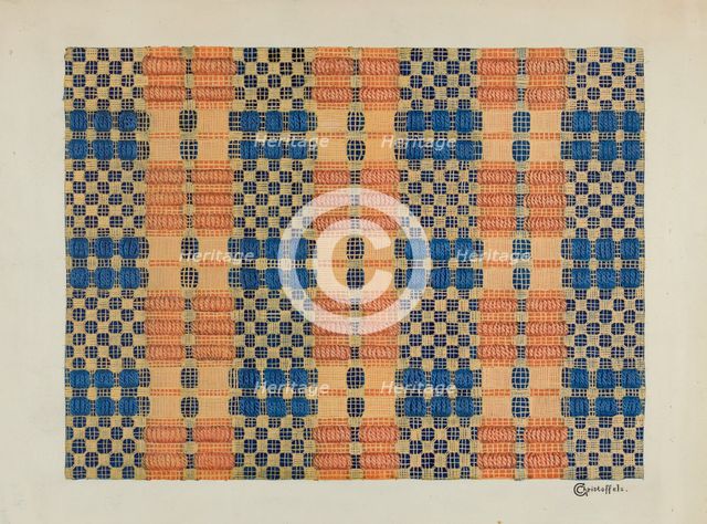 Coverlet, c. 1937. Creator: Cornelius Christoffels.