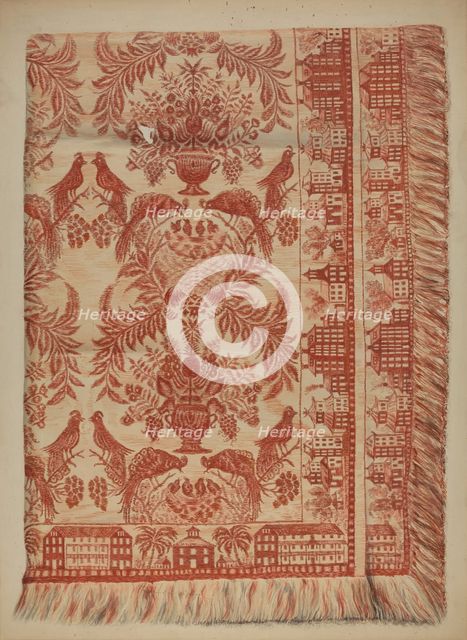 Coverlet, c. 1937. Creator: Cornelius Christoffels.