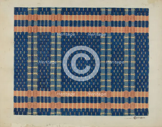 Coverlet, c. 1937. Creator: Cornelius Christoffels.