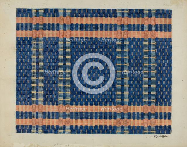 Coverlet, c. 1937. Creator: Cornelius Christoffels.