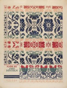 Coverlet, c. 1937. Creator: Dorothy Posten