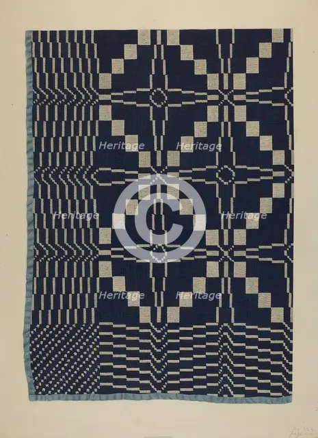 Coverlet, c. 1937. Creator: Edward White.