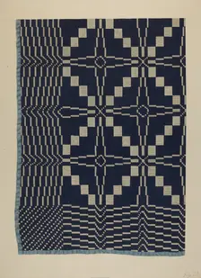 Coverlet, c. 1937. Creator: Edward White