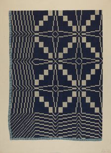 Coverlet, c. 1937. Creator: Edward White