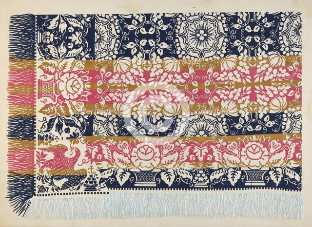 Coverlet, c. 1937. Creator: Edward White.