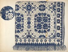 Coverlet, c. 1937. Creator: Eva Wilson