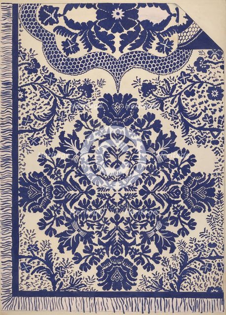 Coverlet, c. 1937. Creator: Katherine Hastings.