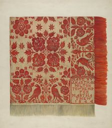 Coverlet, c. 1937. Creator: Harry Jennings