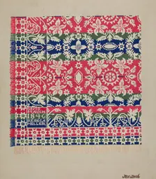 Coverlet, c. 1937. Creator: Rex F Bush