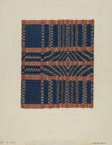 Coverlet, c. 1937. Creator: Ruth M. Barnes
