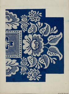 Coverlet, c. 1937. Creator: Ruth M. Barnes