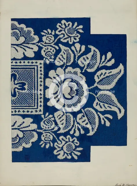 Coverlet, c. 1937. Creator: Ruth M. Barnes.