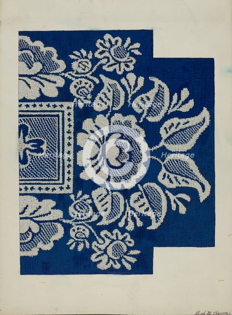 Coverlet, c. 1937. Creator: Ruth M. Barnes.