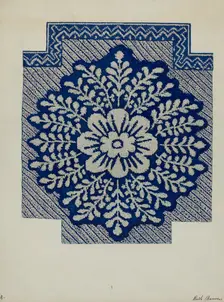 Coverlet, c. 1937. Creator: Ruth M. Barnes