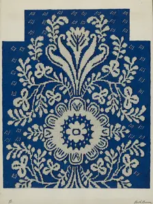 Coverlet, c. 1937. Creator: Ruth M. Barnes