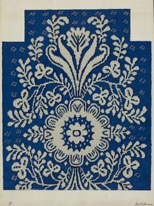 Coverlet, c. 1937. Creator: Ruth M. Barnes
