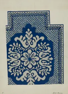 Coverlet, c. 1937. Creator: Ruth M. Barnes