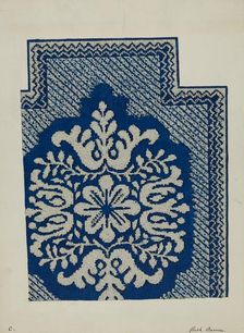 Coverlet, c. 1937. Creator: Ruth M. Barnes