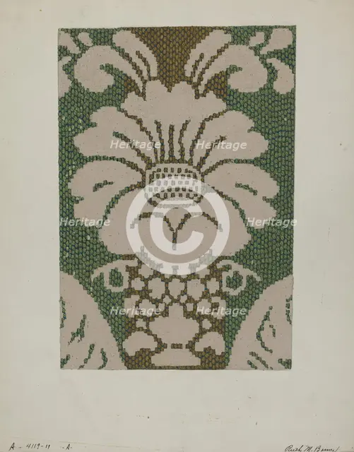 Coverlet, c. 1937. Creator: Ruth M. Barnes.