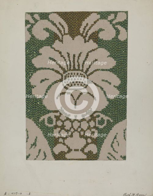 Coverlet, c. 1937. Creator: Ruth M. Barnes.