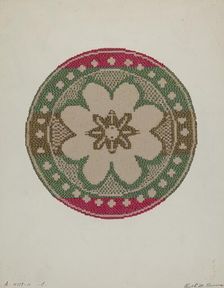 Coverlet, c. 1937. Creator: Ruth M. Barnes