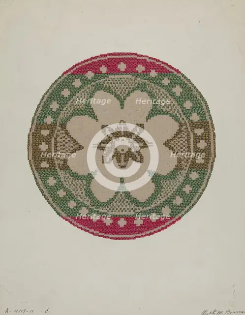 Coverlet, c. 1937. Creator: Ruth M. Barnes.
