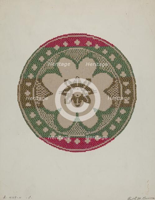 Coverlet, c. 1937. Creator: Ruth M. Barnes.