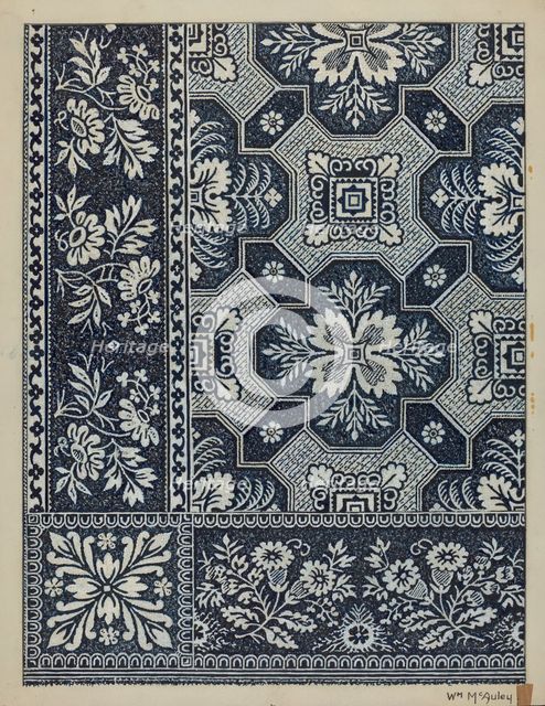Coverlet, c. 1937. Creator: William McAuley.