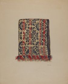 Coverlet, c. 1938. Creator: Eva Wilson