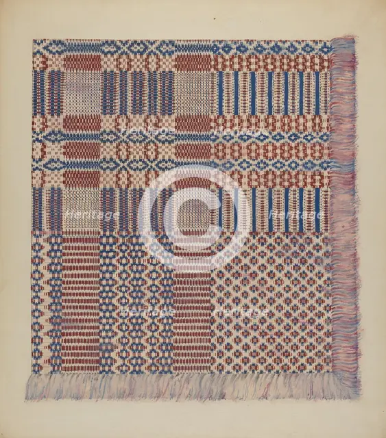 Coverlet, c. 1938. Creator: Katherine Hastings.