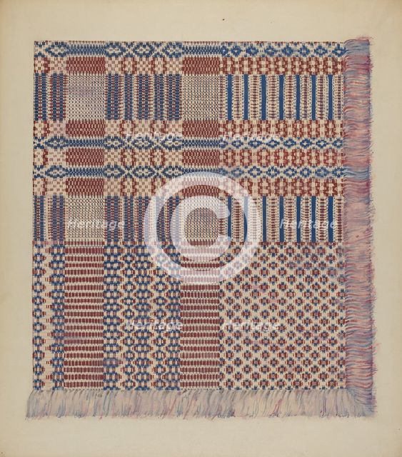 Coverlet, c. 1938. Creator: Katherine Hastings.